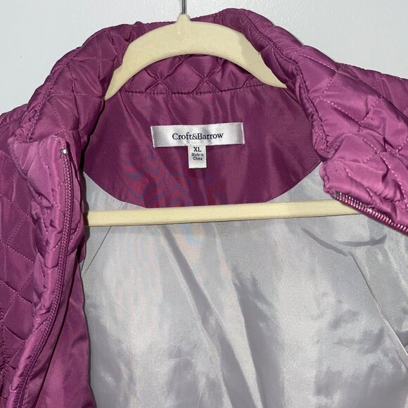 Croft & Barrow Women's Quilted Puffer Vest XL  Polyester Zip-Up - Picture 4 of 6